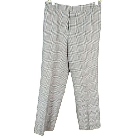 Vintage Due Per Due Pants Size 4 Black White Houndstooth Wool Blend Casual Work - Picture 1 of 7